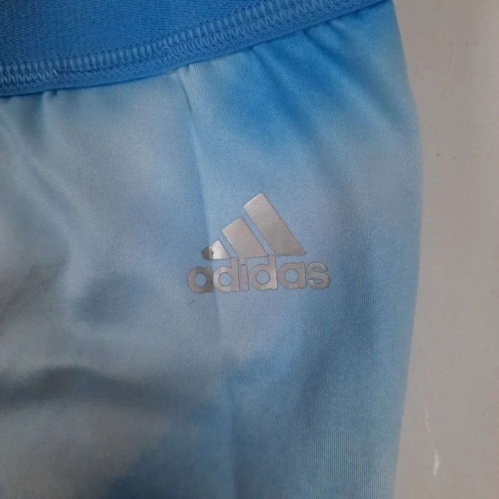 Adidas Techfit 3/4 Capris Tie Dye Tights Slim Fit Running Training Large Womens